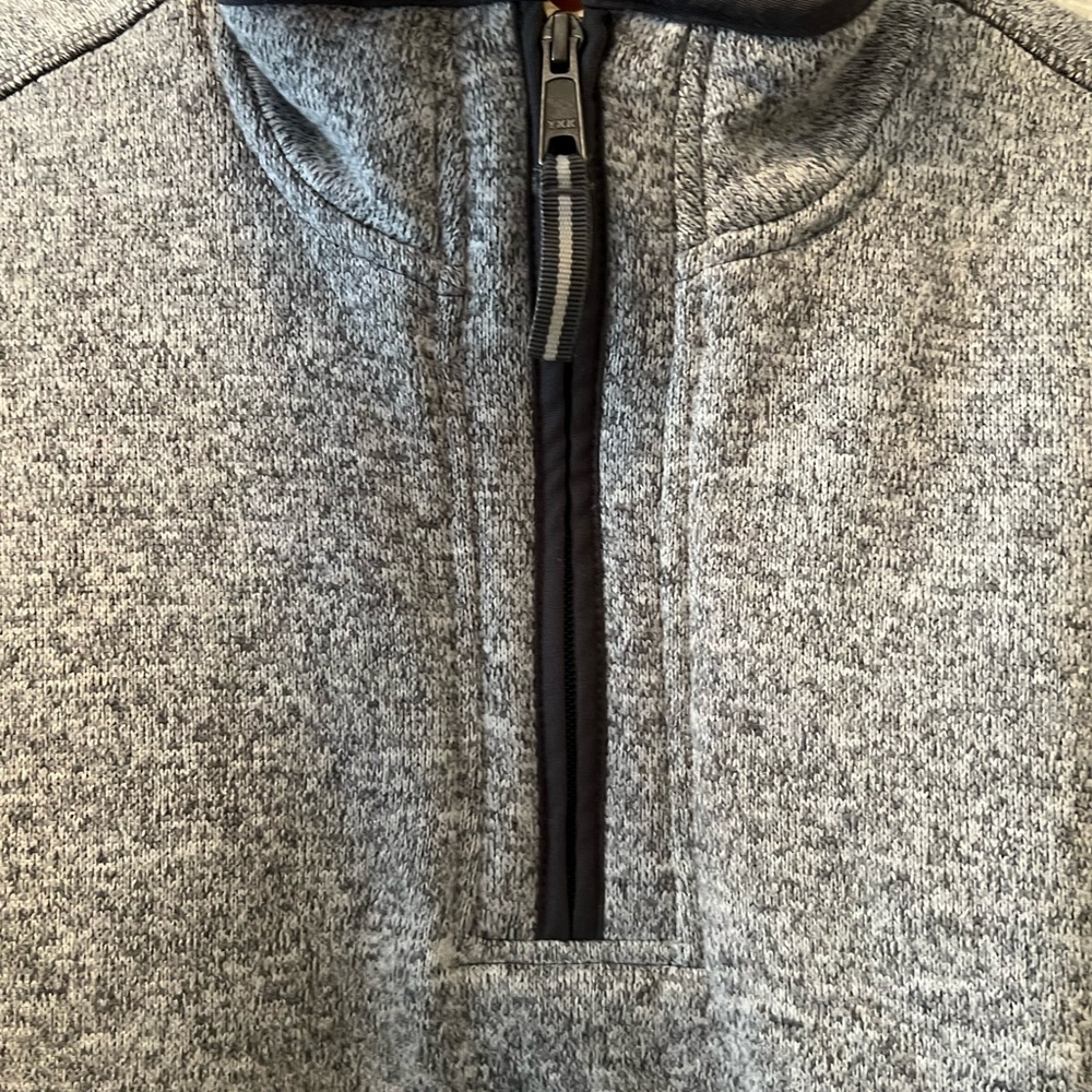 Orvis Men's Fleece Sherpa Lined Quarter Zip Pullover Sweater - Picture 4 of 10